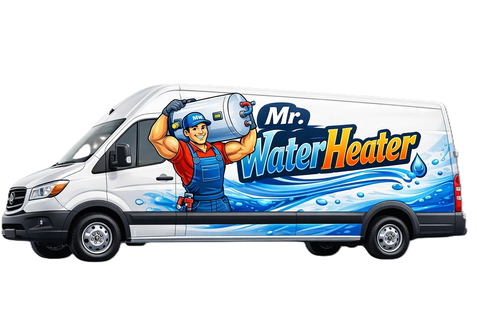 Mr. Water Heater service van